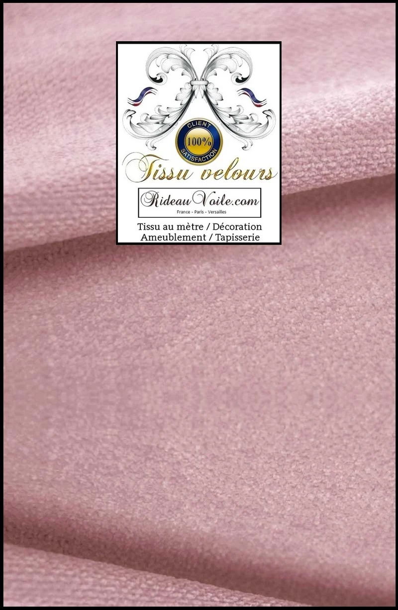 Velours de luxe d'éditeur textile d'ameublement rose réversible mètre canapé rideau