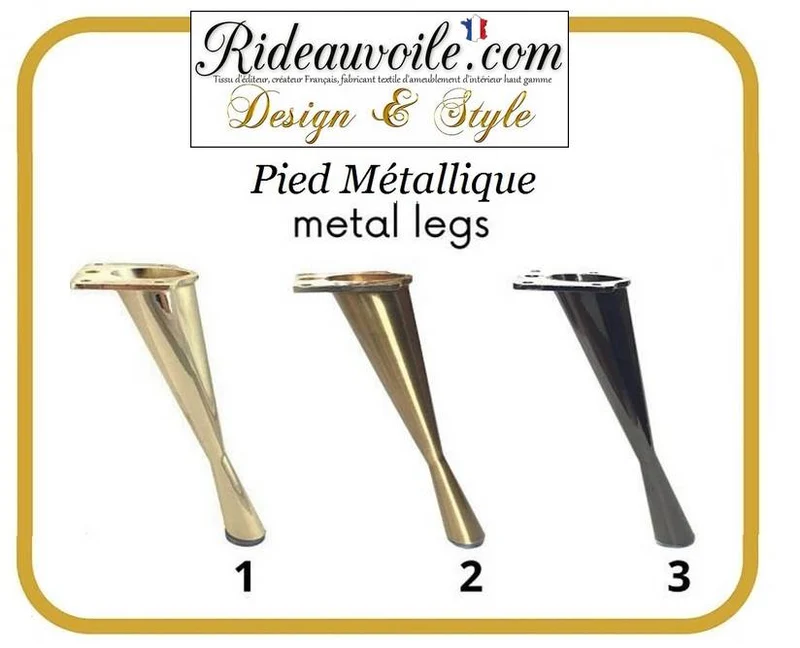 Comment choisir pieds métal de canapé banquette banc pouf sur mesure siège