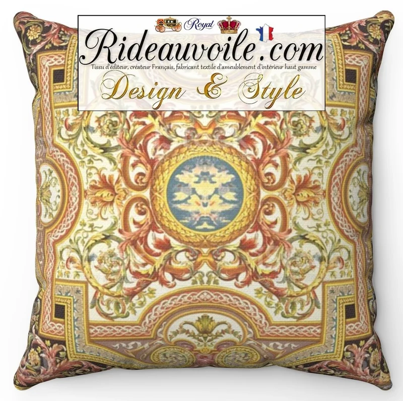 Textile ameublement tissu imprimé renaissance mètre rideau ornement moyen-âge