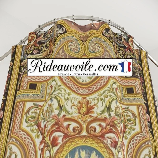 Textile ameublement tissu imprimé renaissance mètre rideau ornement moyen-âge
