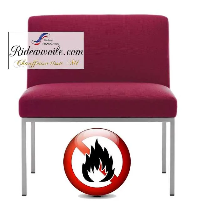 Mobilier fauteuil Chaise tissu ignifuge M1 collectivité Café Restaurant Hôtel