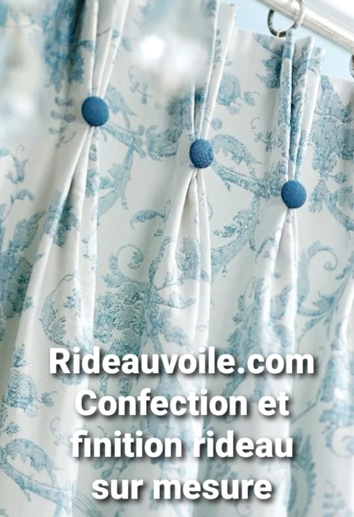Comment choisir finition haut ruflette rideau 3 plis triples couture sur mesure rideaux