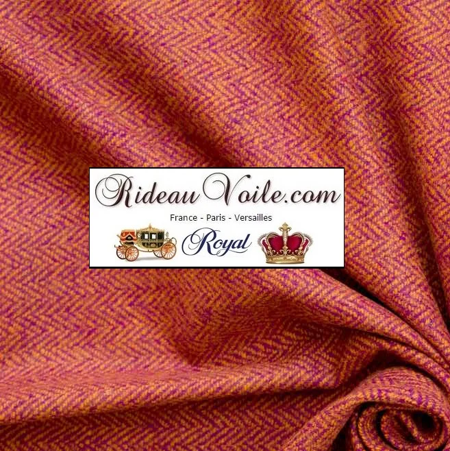 Tissu éditeur ameublement fabricant étoffes haut de gamme Laine Chevron mètre