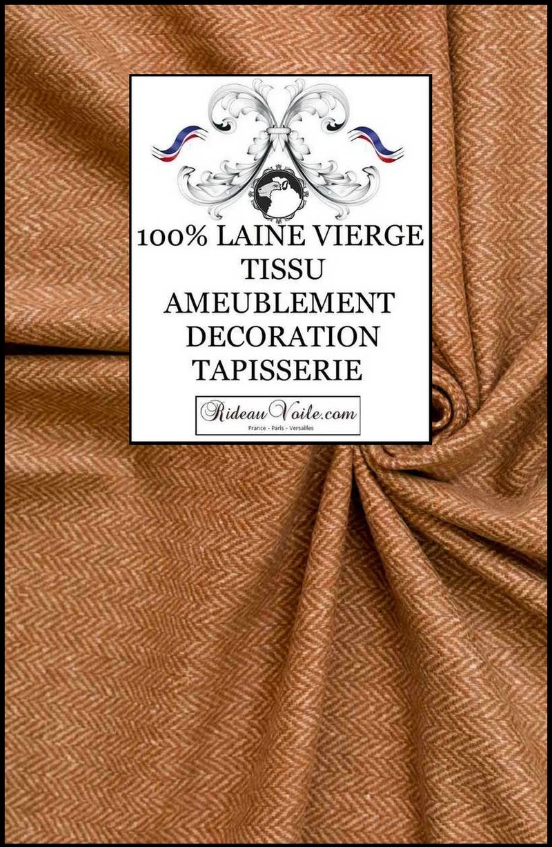 Tissu lainage ameublement rideau Fauteuil Canapé Mondial Tissus laine chevron