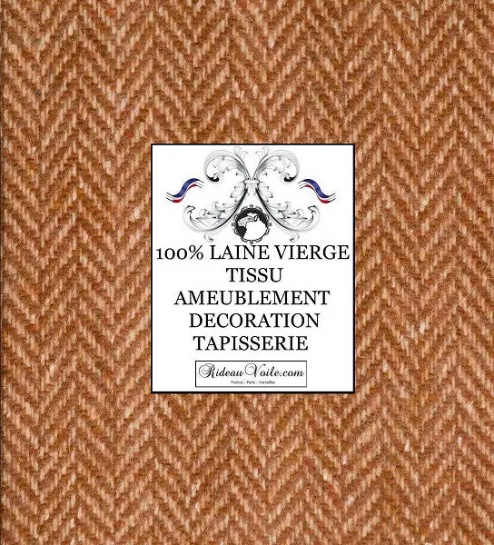 Tissu lainage ameublement rideau Fauteuil Canapé Mondial Tissus laine chevron