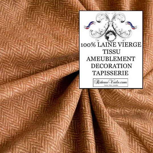 Tissu lainage ameublement rideau Fauteuil Canapé Mondial Tissus laine chevron