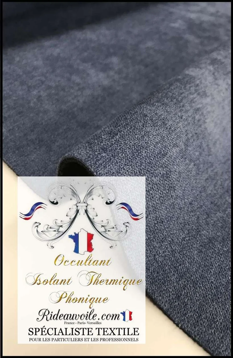 Fournisseur tissu ameublement mètre isolant thermique phonique rideau canapé bleu