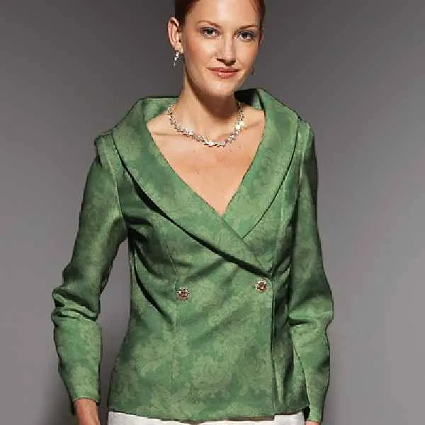 Tissu vert ameublement mètre jacquard Damasco vert rideau Damassé