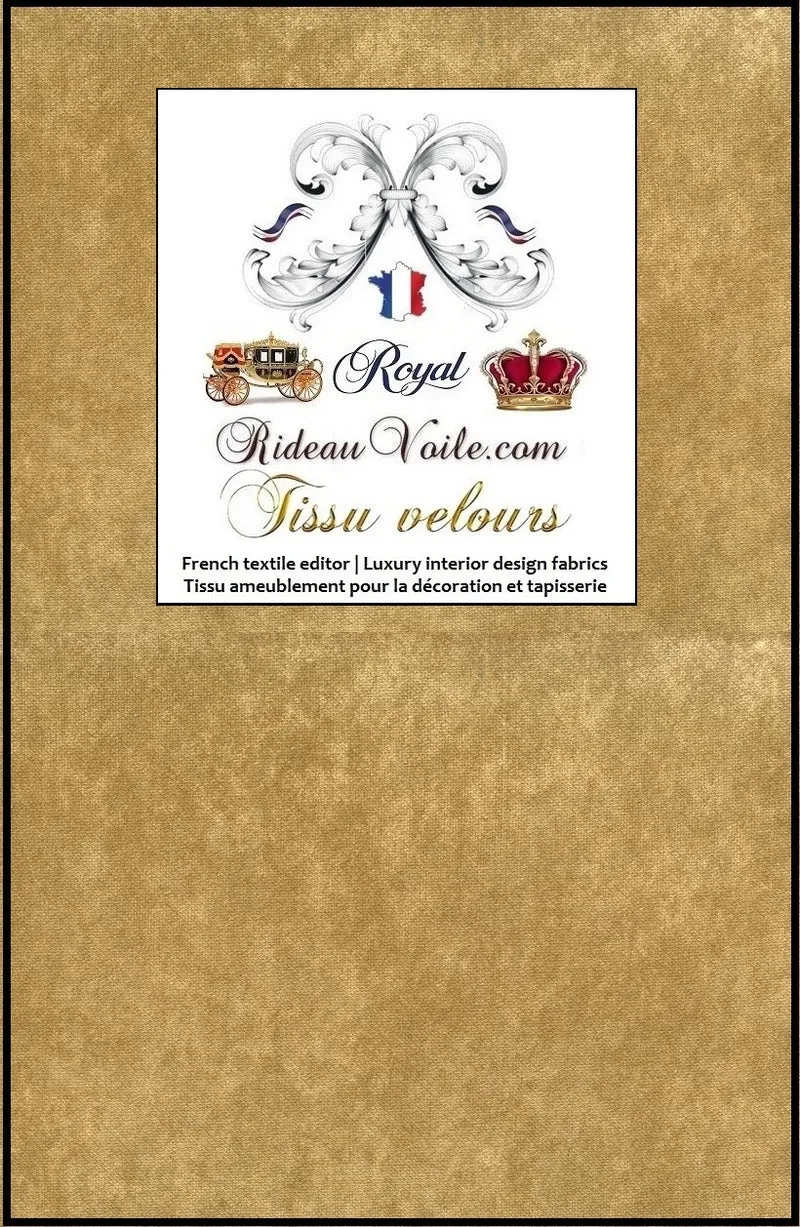 Tissu d'éditeur d'ameublement velours brun au mètre confection rideau