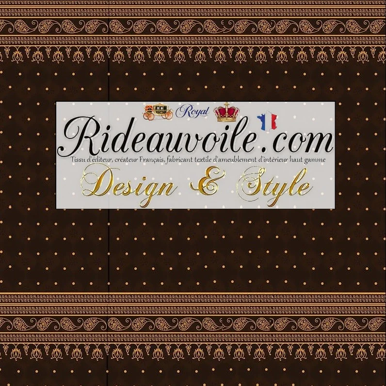 Tissu ameublement motif imprimé cachemire Indiens Paisley noir au mètre rideau