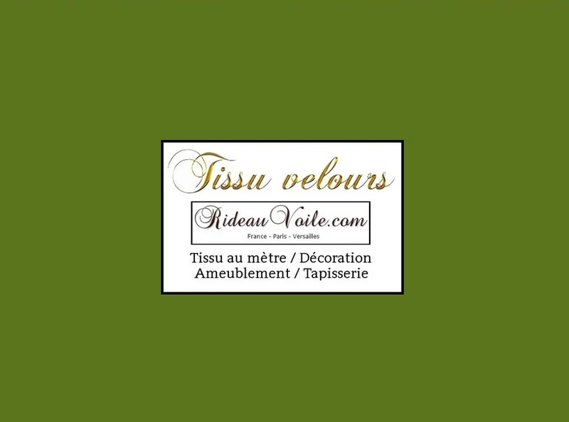Tissu ameublement velours vert au mètre décoratrice intérieur rideau canapé