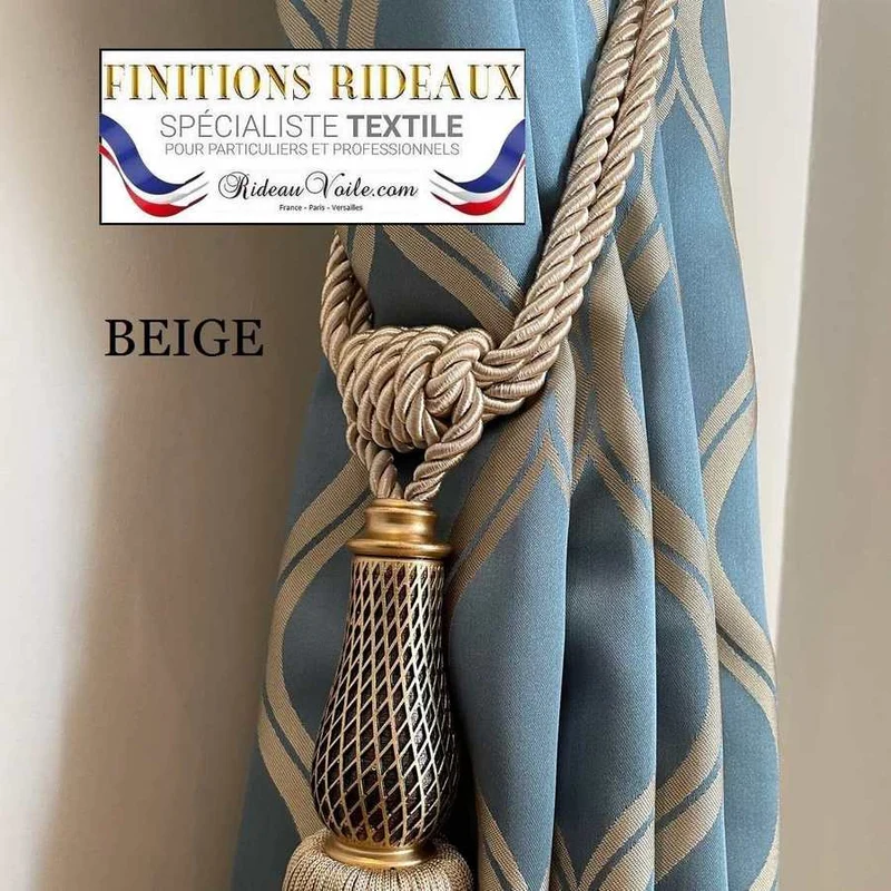 Passementier luxe Passementerie Embrasses Mercerie accessoires rideaux Paris
