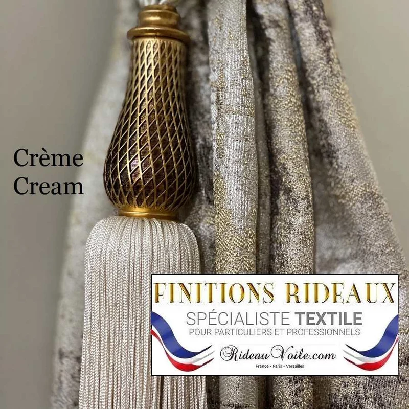 Passementier luxe Passementerie Embrasses Mercerie accessoires rideaux Paris