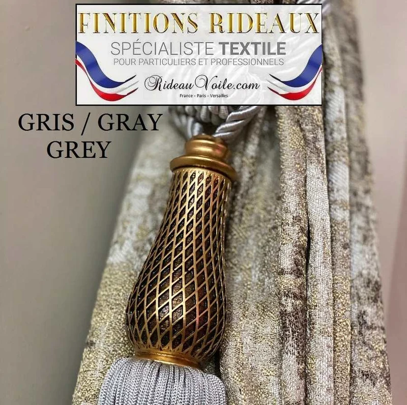 Passementier luxe Passementerie Embrasses Mercerie accessoires rideaux Paris