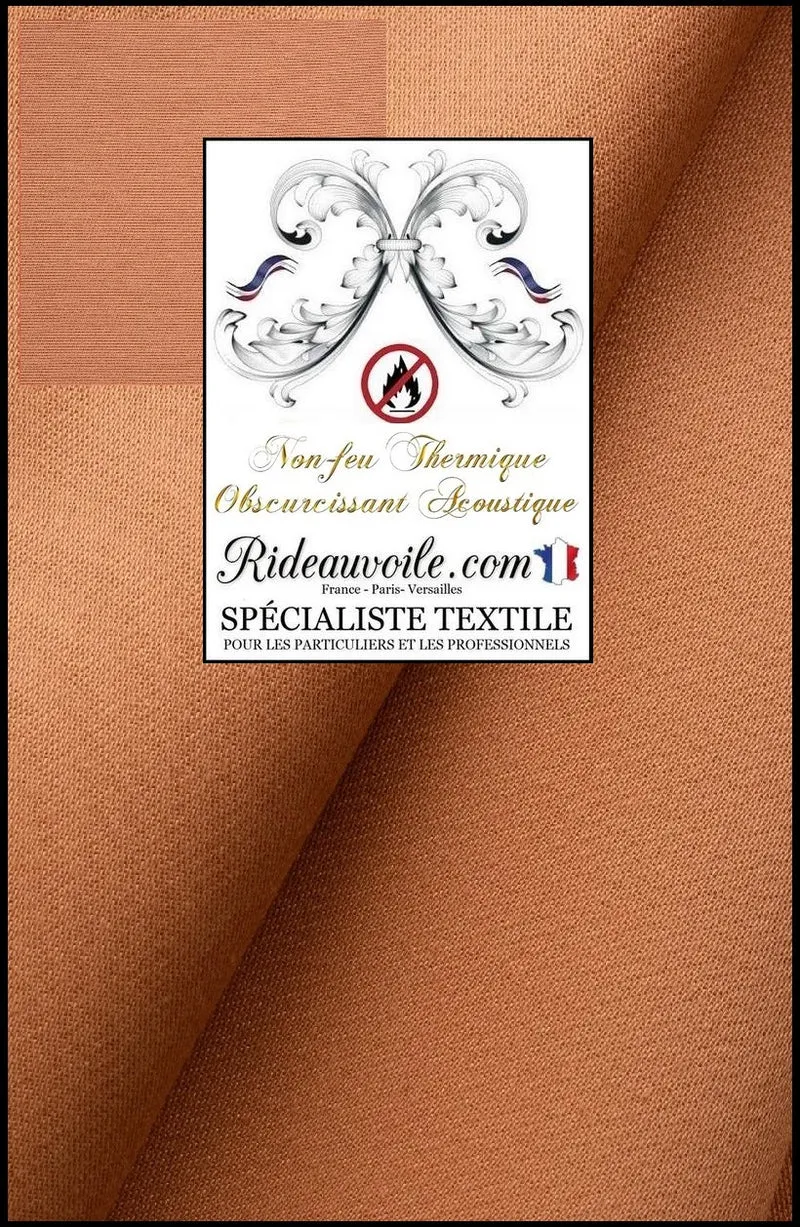 Tissu ameublement isolant acoustique thermique phonique mètre rideau sur mesure