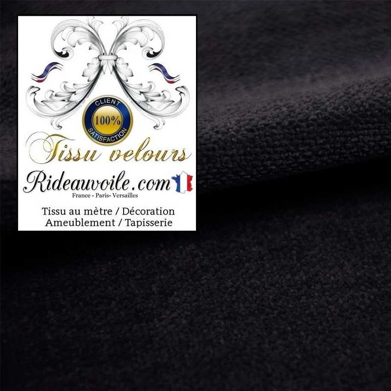 Architecte d'intérieur tissu d'ameublement velours noir au mètre rideau canapé