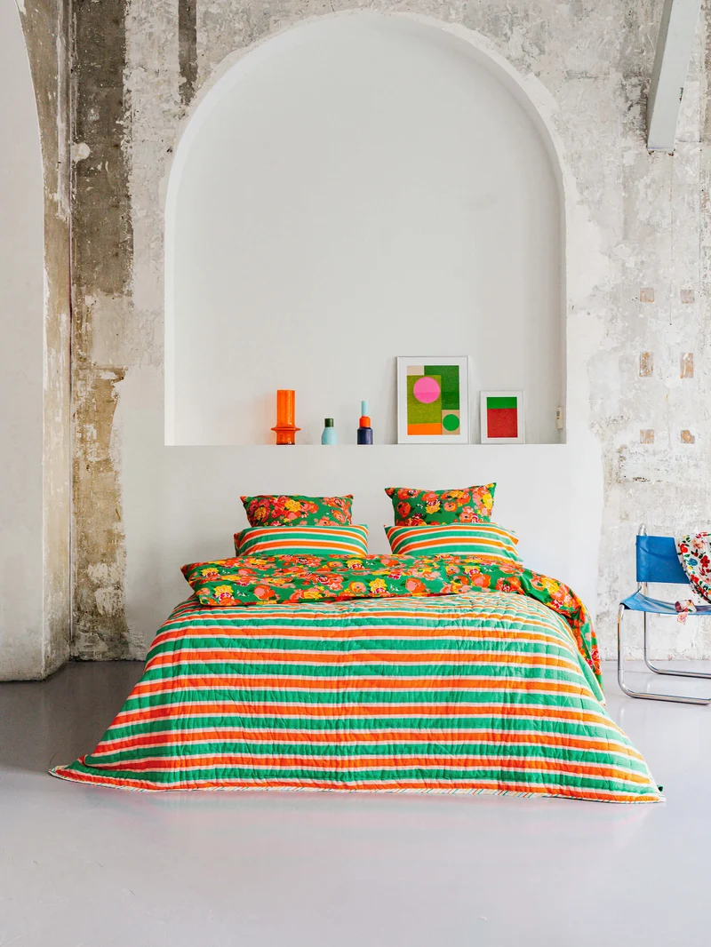 Plaid matelassé réversible