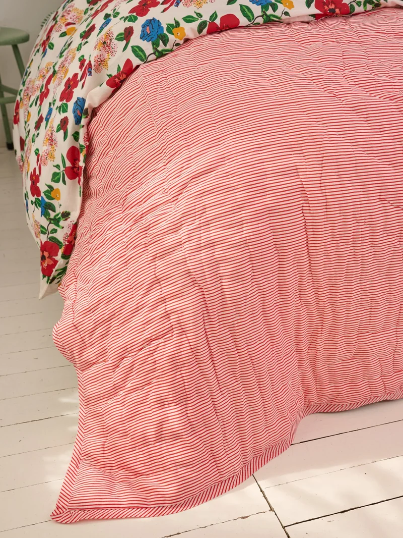 Plaid matelassé réversible