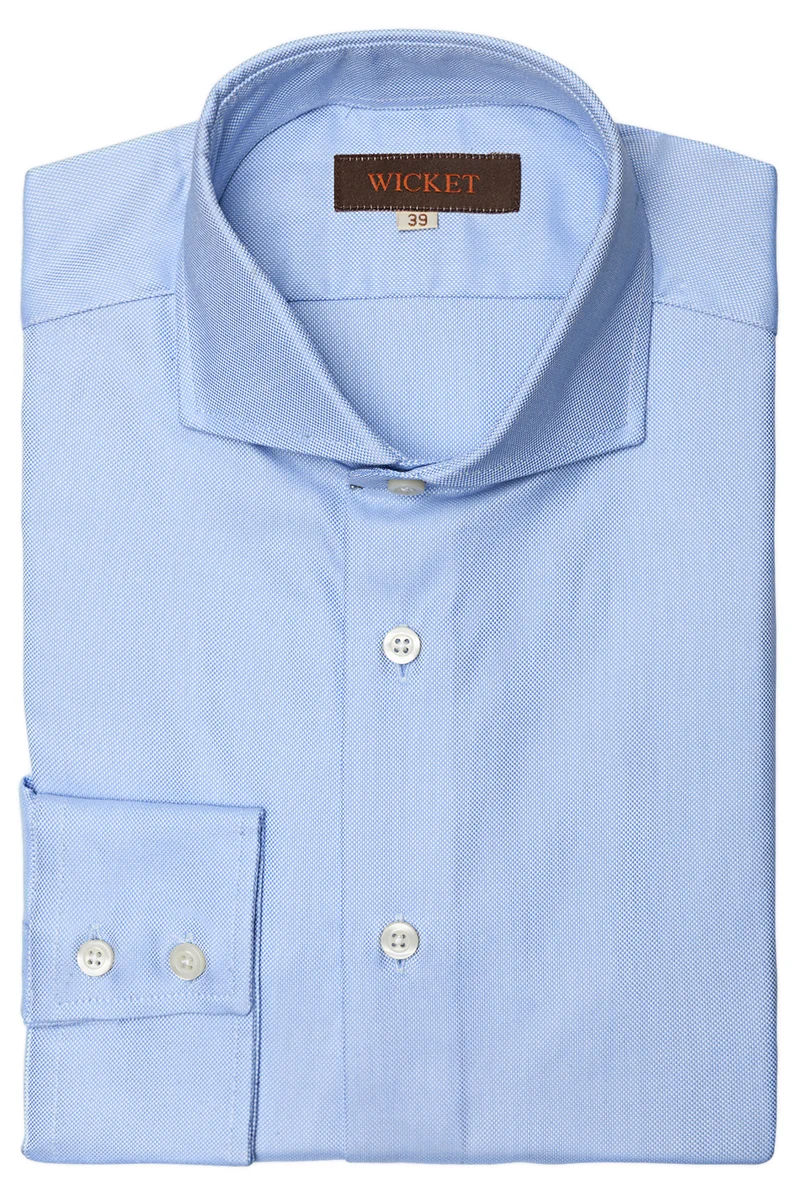 La Oxford de Coton Bleu Uni
