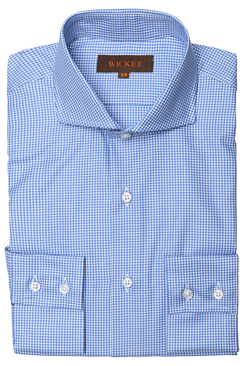 La Twill de Coton à Vichy Bleu