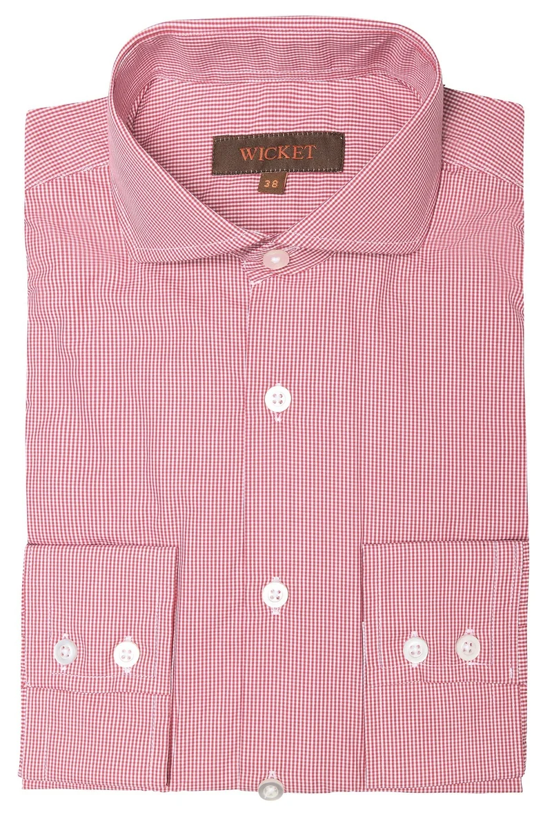 La Popeline de Coton à Vichy Rouge
