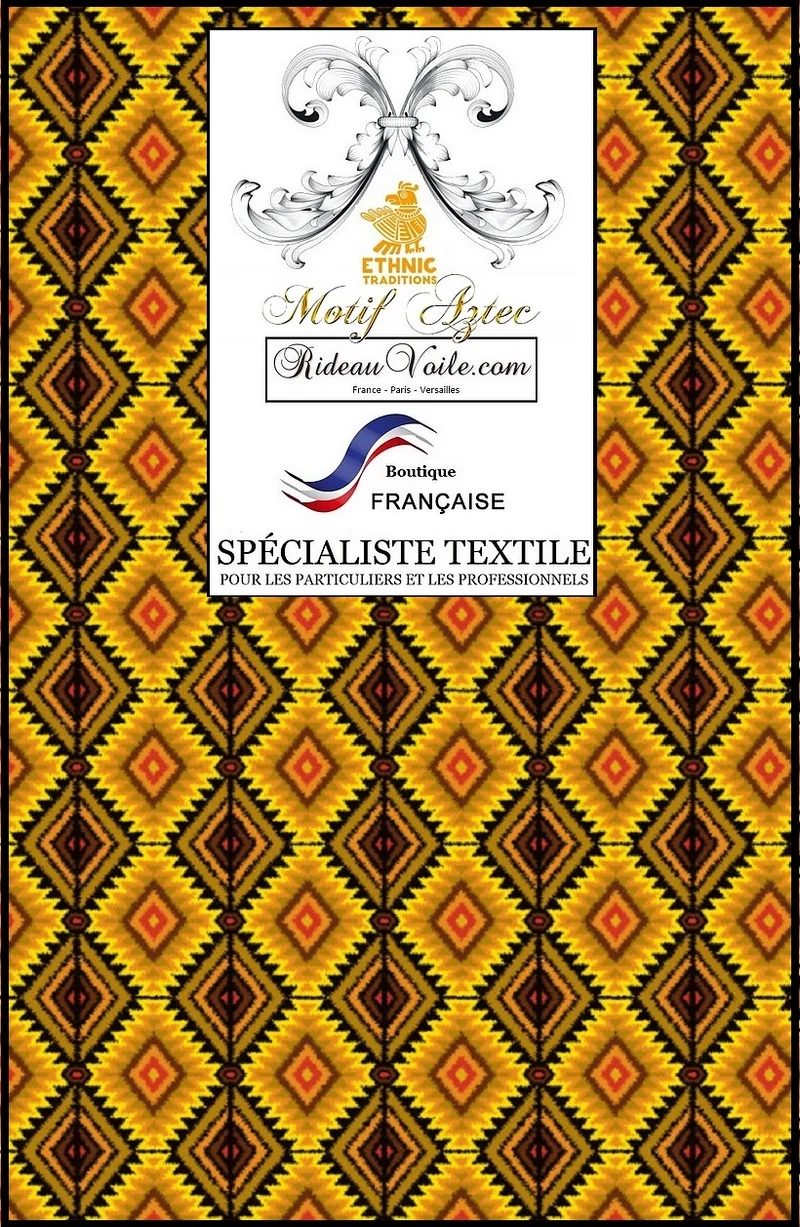 Décoration d'intérieur tissu Boho Boho Kilim imprimé Aztèques mètre rideau voilage