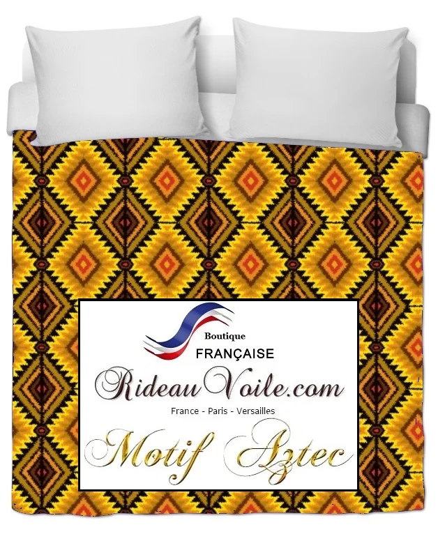 Décoration d'intérieur tissu Boho Boho Kilim imprimé Aztèques mètre rideau voilage