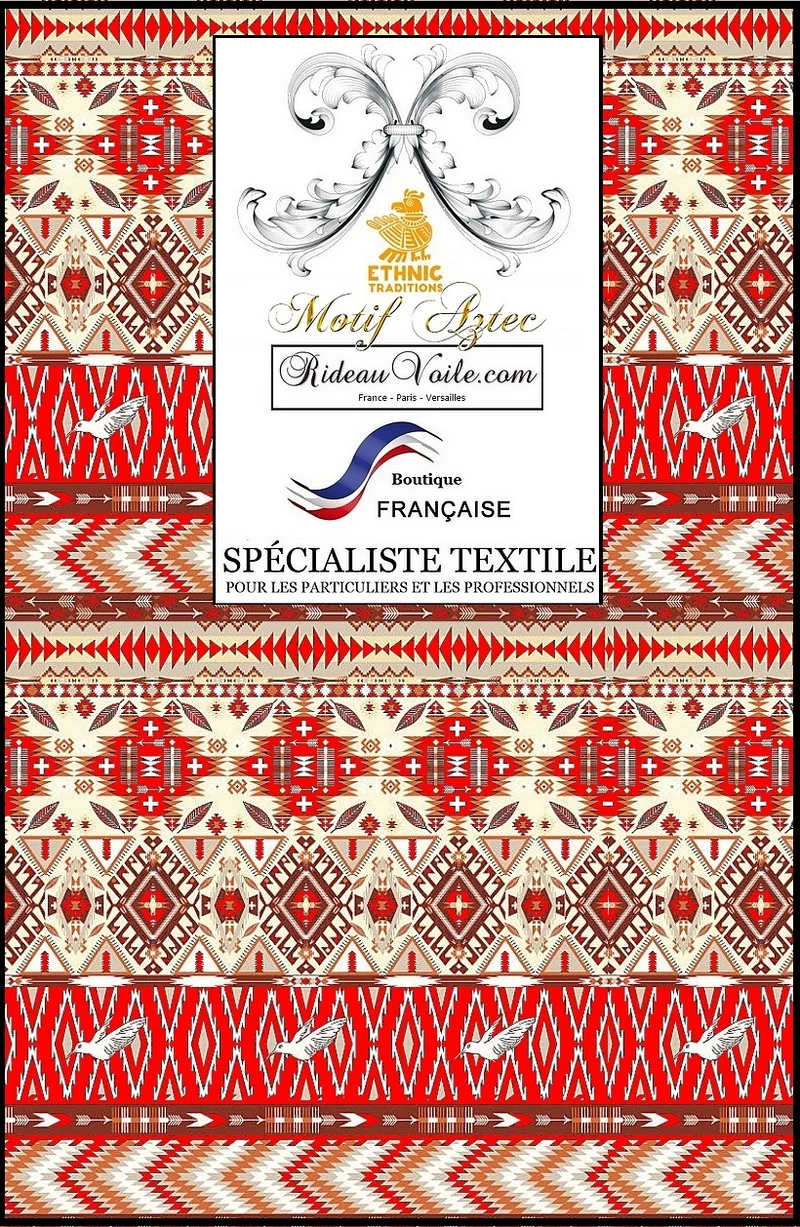Tissu tendance azteque imprimé kilim Boho Boho ameublement mètre rideau mexicain