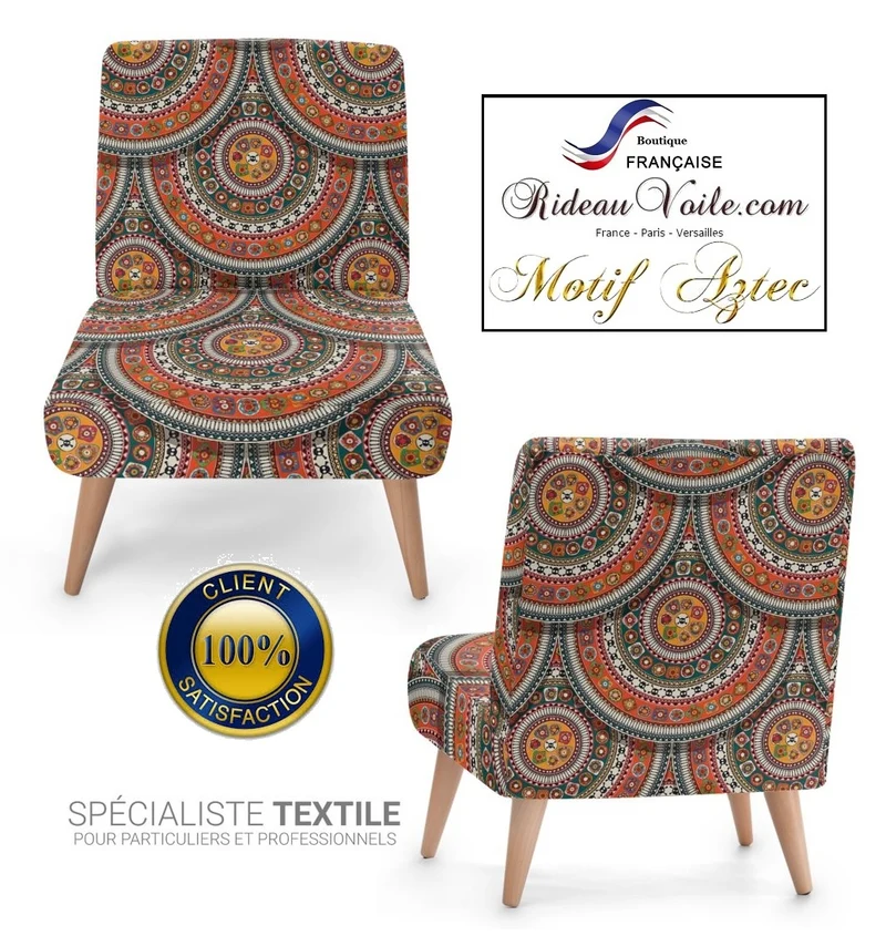 Tissu d'éditeur ameublement motif Mexicain Boho Boho Aztèque mètre tapisserie