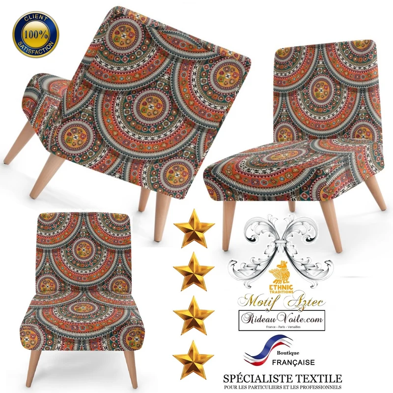 Tissu d'éditeur ameublement motif Mexicain Boho Boho Aztèque mètre tapisserie