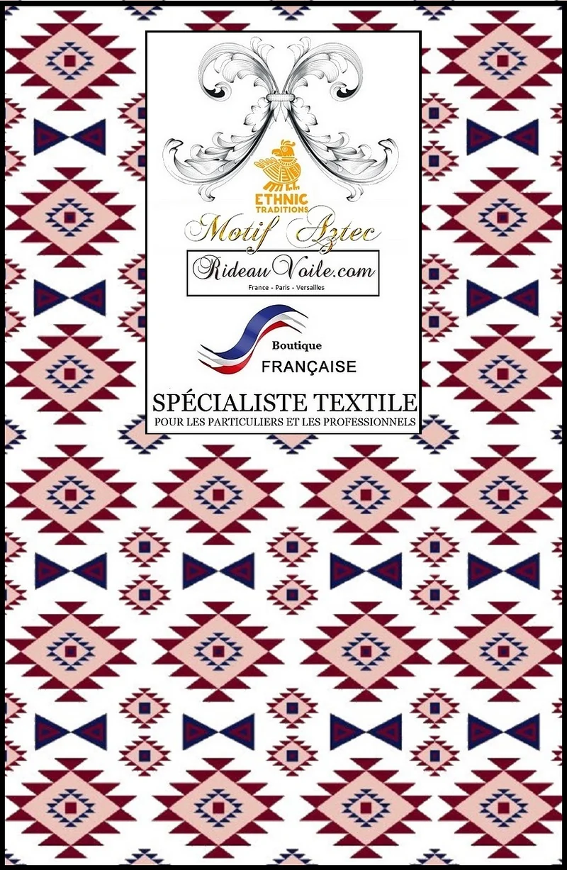 Tissu décoration intérieur KILIM ameublement Aztèques mètre ethnique tapisserie rideau