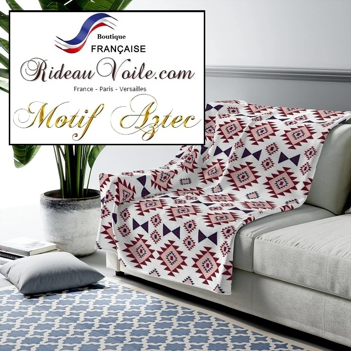 Tissu décoration intérieur KILIM ameublement Aztèques mètre ethnique tapisserie rideau