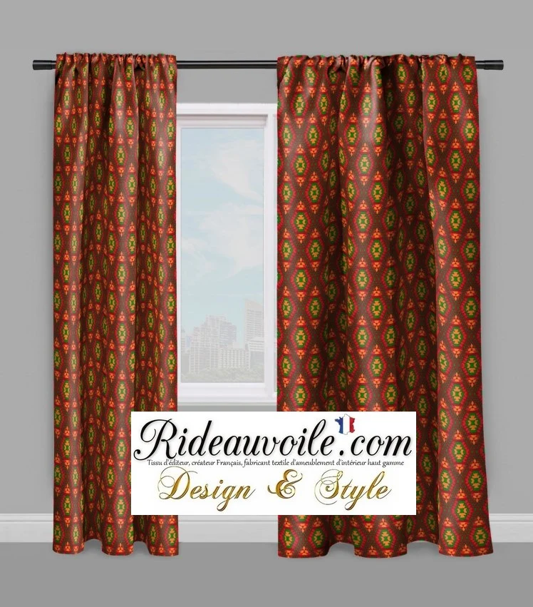 Tissu ameublement Aztèques mètre style Mexicain motif Boho Hispanique ethnique