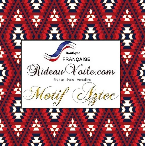 Tissu ameublement mexicain mètre imprimé Aztèque ethnique tribal rideau