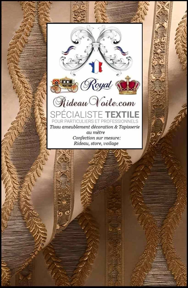 Tissu ameublement mètre Jacquard Baroque Damassé tissé rideau canapé