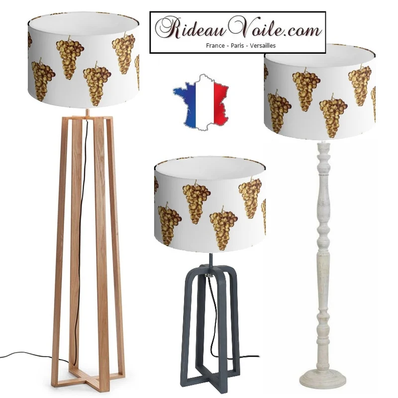 Tissu Motif doré vigne grappe de raisin or imprimé ameublement au mètre rideau