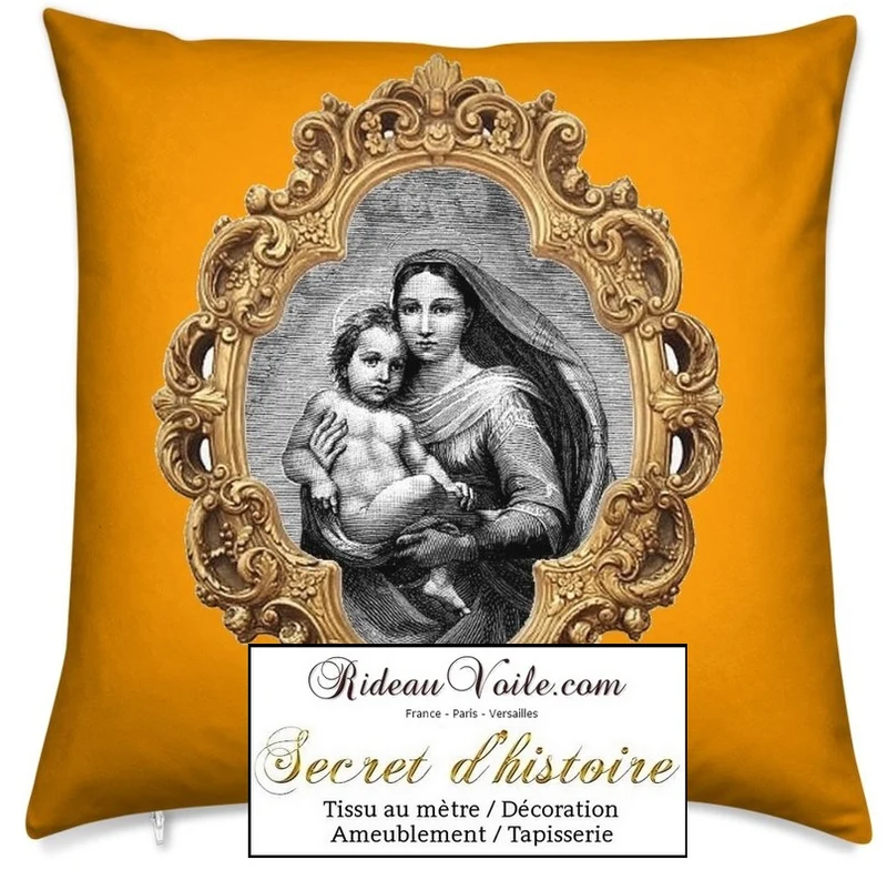 Tissu décoration ameublement liturgique motif religieux au mètre Rideau tapisserie