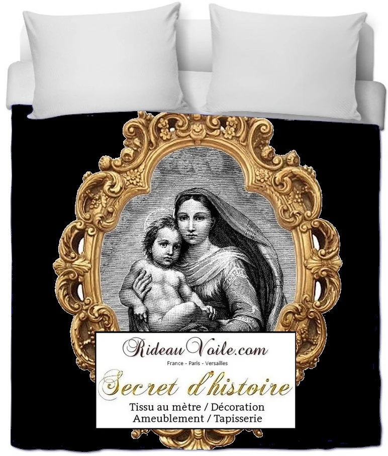 Tissu décoration ameublement liturgique motif religieux au mètre Rideau tapisserie