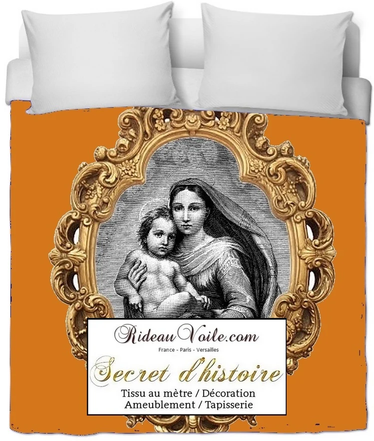 Tissu décoration ameublement liturgique religieux au mètre Rideau voilage tapisserie