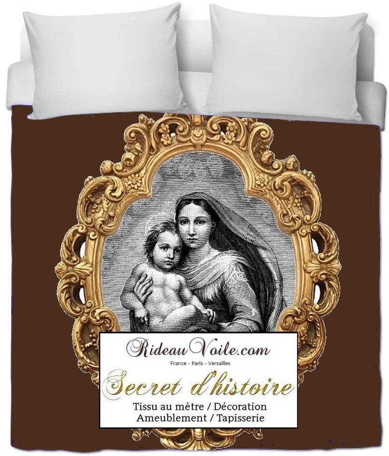 Tissu décoration ameublement liturgique religieux au mètre Rideau voilage tapisserie