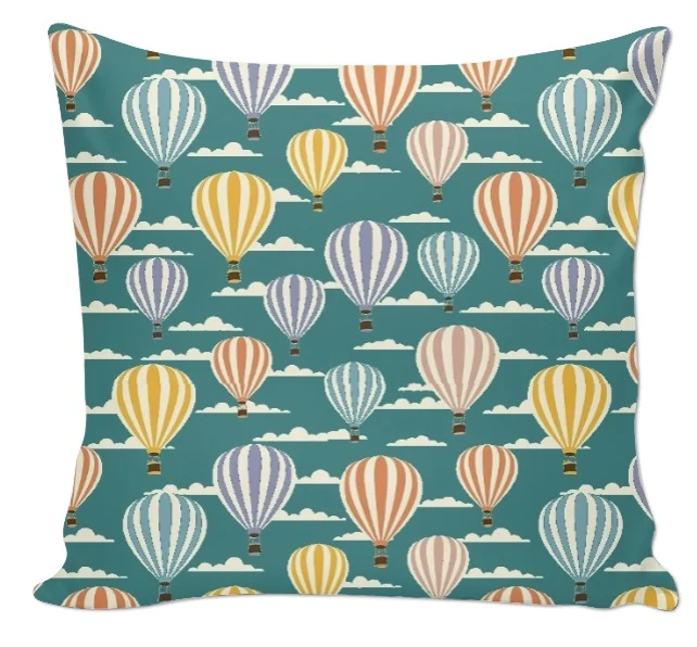 Tissu ameublement motif chambre décoration mètre rideau ballon rond montgolfière
