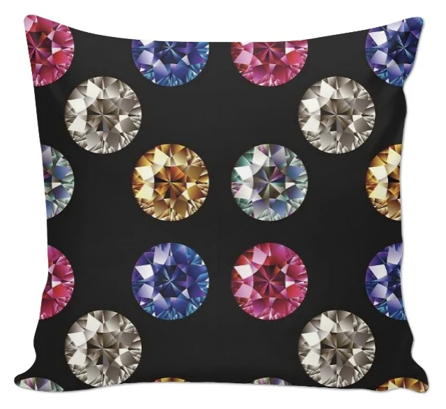 Tissu ameublement motif géométrique bijoux cercle perle décoration mètre rideau