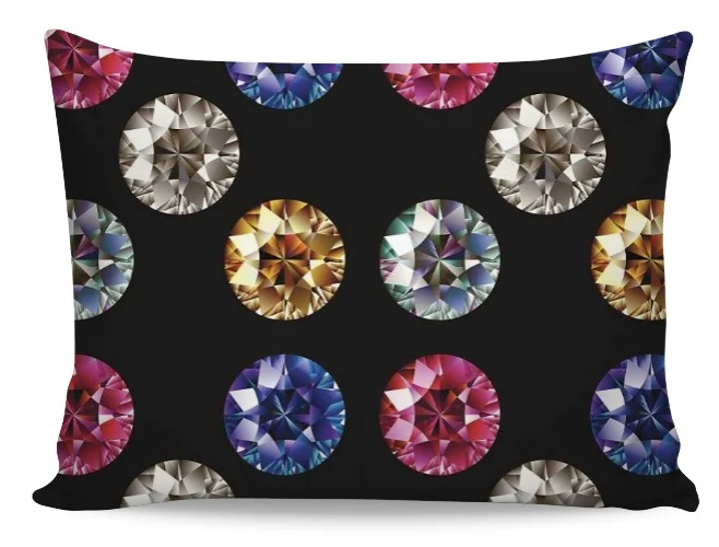 Tissu ameublement motif géométrique bijoux cercle perle décoration mètre rideau