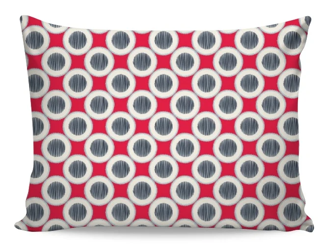 Tissu ameublement motif géométrique pois Gribouillage cercle mètre rideau voilage