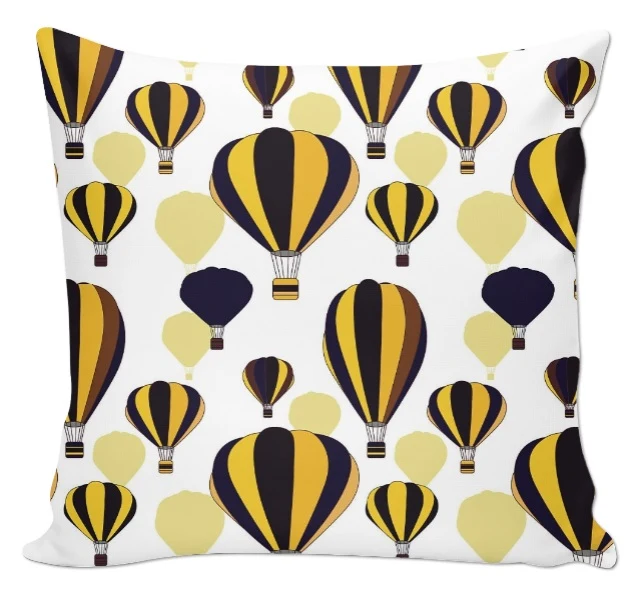 Tissu enfant bébé ameublement motif ballon montgolfière mètre rideau couette tapisserie