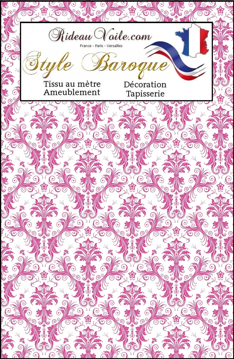 Rideauvoile ornement Baroque décoration Rideau tissu ameublement mètre voilage
