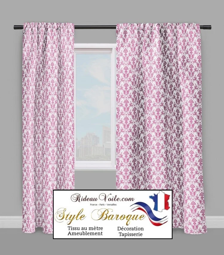 Rideauvoile ornement Baroque décoration Rideau tissu ameublement mètre voilage