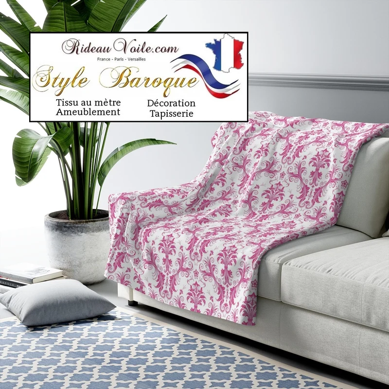 Rideauvoile ornement Baroque décoration Rideau tissu ameublement mètre voilage
