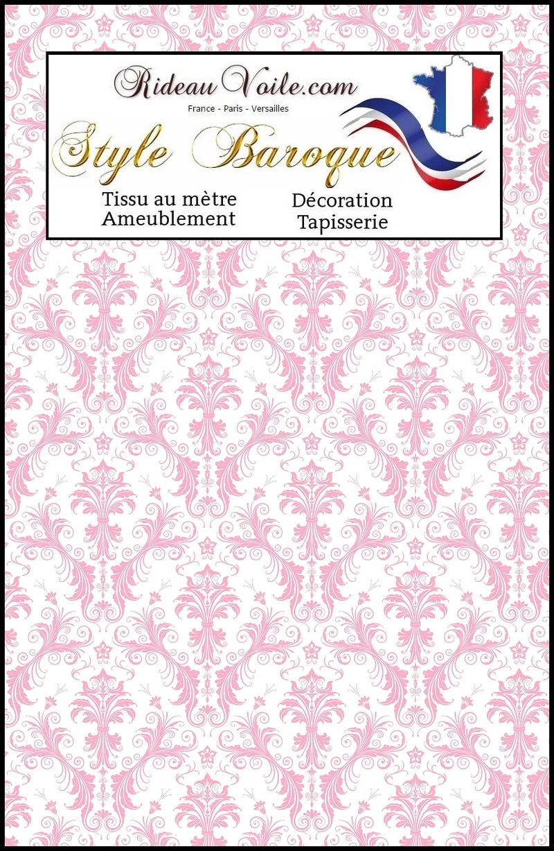 Rideaux tissus damassé mètre ameublement tapisserie sièges papier-peint motif Baroque Damas
