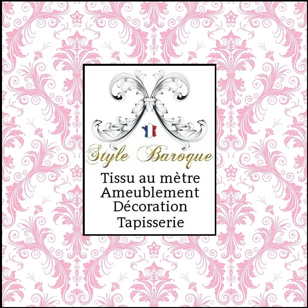 Rideaux tissus damassé mètre ameublement tapisserie sièges papier-peint motif Baroque Damas